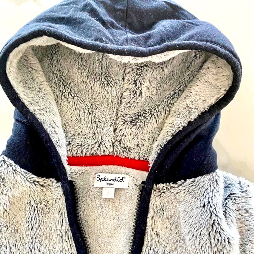 Sherpa hoodie 6-12 months super cozy Splendid